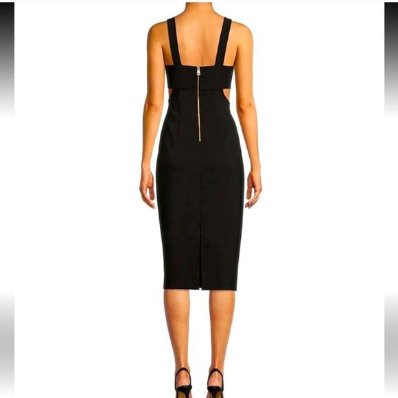 Gianni Bini Hope Crepe Sweetheart Neck Sleeveless Cut-Out Sheath Dress - Picture 2 of 2